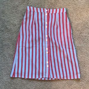 Roolee Boutique Addison Stripe Skirt